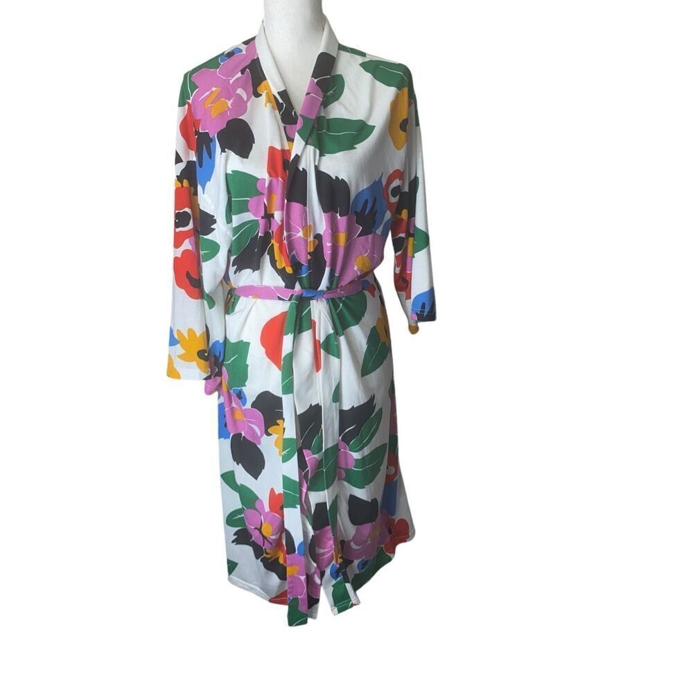 Show Me Your Mumu Womens Multicolor Floral Kimono Robe OSFA+